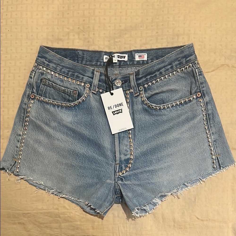 Re/Done Levi’s Indigo Stud Short size 24